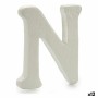 Lettera N Bianco polistirene 1 x 15 x 13,5 cm (12 Unità)