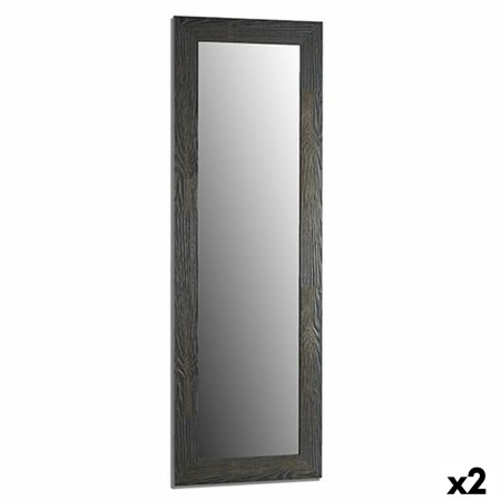 Specchio da parete Grigio Legno Vetro 46 x 136 x 2 cm (2 Unità)