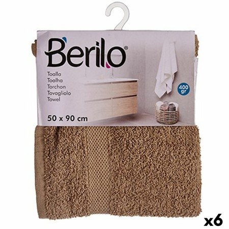 Telo da bagno Cammello 50 x 90 cm (6 Unità)