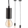 Lampadario Nero Metallo 60 W (6 Unità)