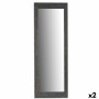 Specchio da parete Grigio Legno Vetro 53,5 x 155,5 x 1,5 cm (2 Unità)