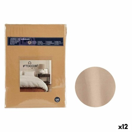 Set di Lenzuola Ala francese Beige (12 Unità)