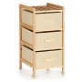 Cassettiera Crema Legno Tessile 36 x 66 x 34 cm (2 Unità)