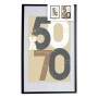 Cornice Portafoto 62,5 x 2,5 x 92,5 cm Nero Plastica Legno MDF (6 Unità)