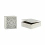 Scatola Decorativa Bianco Legno 18 x 6,5 x 18 cm (6 Unità)