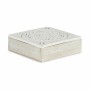 Scatola Decorativa Bianco Legno 22 x 7,5 x 22 cm (4 Unità)