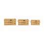 Set di Scatole Decorative Natural Marrone Legno (4 Unità)