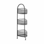 Scaffale Nero Metallo 21,2 x 97 x 28,5 cm (4 Unità)