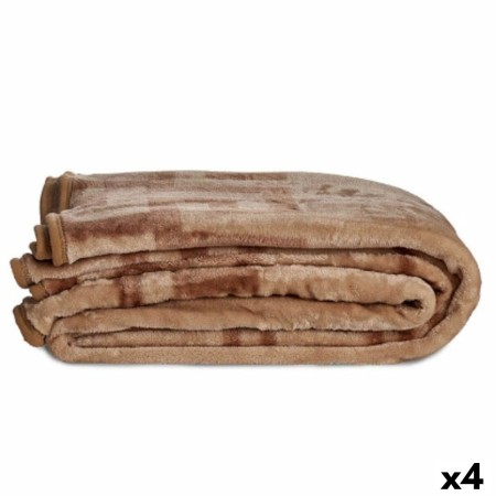 Coperta Beige 220 x 240 x 0,5 cm (4 Unità)