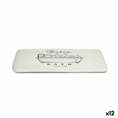 Tappeto da bagno Relax Bath Bianco 40 x 1,5 x 60 cm (12 Unità)