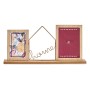 Portafoto Home Marrone Legno Metallo 6 x 21,5 x 46 cm (6 Unità)