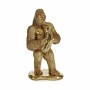 Statua Decorativa Gorilla Sassofono Dorato 18,5 x 38,8 x 22 cm (3 Unità)