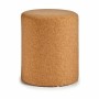 Puff Marrone Sughero Legno MDF 34 x 39 x 34 cm (2 Unità)