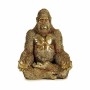 Statua Decorativa Gorilla Yoga Dorato 19 x 26,5 x 22 cm (4 Unità)