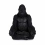 Statua Decorativa Gorilla Yoga Nero 19 x 26,5 x 22 cm (4 Unità)