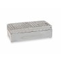 Scatola-Portagioie Argentato Ceramica 10,2 x 6,3 x 20,5 cm (6 Unità)