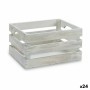 Scatola Decorativa Bianco Legno di pioppo 26,2 x 13,2 x 15,8 cm (24 Unità)