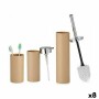 Set da Bagno Marrone Plastica (8 Unità)