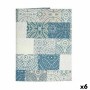 Tovaglia Tela Antimacchia Piastrella 140 x 180 cm Azzurro (6 Unità)