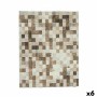 Tovaglia Tela Antimacchia Quadri 140 x 180 cm Beige (6 Unità)