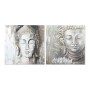 Quadro DKD Home Decor Buda Buddha Orientale (100 x 3,8 x 100 cm) (2 Unità)