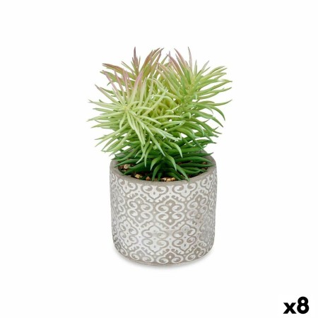 Pianta Decorativa Succulenta Legno Plastica 12 x 22 x 12 cm (8 Unità)