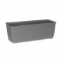 Vaso rettangolare da Balcone Stefanplast Grigio Plastica 15,5 x 13,5 x 39 cm (12 Unità)