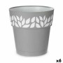 Vaso Autoirrigante Stefanplast Cloe Grigio Plastica 25 x 25 x 25 cm (6 Unità)