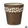 Vaso Autoirrigante Stefanplast Cloe Marrone Plastica 29 x 29 x 29 cm (6 Unità)