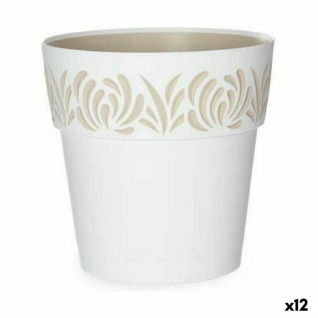 Vaso Autoirrigante Stefanplast Gaia Bianco Plastica 19 x 19 x 19 cm (12 Unità)