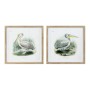 Quadro DKD Home Decor Pelican Uccello (2 Unità) (60 x 2 x 60 cm)