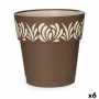 Vaso Autoirrigante Stefanplast Gaia Marrone Plastica 25 x 25 x 25 cm (6 Unità)