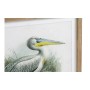 Quadro DKD Home Decor Pelican Uccello (2 Unità) (60 x 2 x 60 cm)