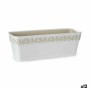 Vaso Autoirrigante Stefanplast Gaia Bianco Plastica 49,5 x 17 x 19 cm (12 Unità)