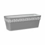 Vaso Autoirrigante Stefanplast Gaia Grigio Plastica 49,5 x 17 x 19 cm (12 Unità)