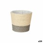 Vaso Grigio Corda Plastica 19,5 x 16,5 x 19,5 cm (24 Unità)