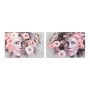 Quadro DKD Home Decor Girl Tela Fiori Moderno (120 x 3 x 80 cm) (2 Unità)