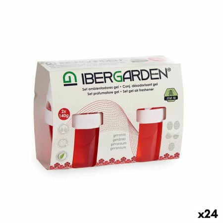 Set Deodorante per Ambienti Gel Geranio (24 Unità)