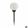 Faro Sfera Ricarica a luce solare Bianco Nero Plastica 15 x 47,5 x 15 cm (8 Unità)