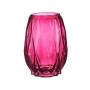 Vaso Intaglio Rombos Rosa Cristallo 13,5 x 19 x 13,5 cm (6 Unità)