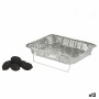 Barbecue Usa e Getta Alluminio Carbone 23,5 x 6 x 30,5 cm (12 Unità)