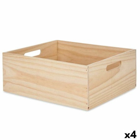 Scatola Decorativa Legno di pino 31 x 14 x 36 cm (4 Unità)