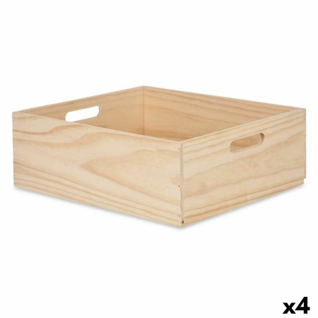 Scatola Decorativa Legno di pino 35 x 14 x 40 cm (4 Unità)