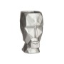 Vaso 3D Viso Argentato Poliresina 12 x 24,5 x 16 cm (4 Unità)