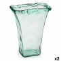 Vaso 27 x 34,5 x 14 cm Cristallo Trasparente (2 Unità)