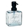 Dispenser di Sapone Pure Soap 250 ml Cristallo Nero Plastica (12 Unità)