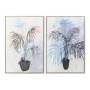 Quadro DKD Home Decor S3013684 Tela Impianto (83 x 4,5 x 123 cm) (2 Unità)