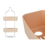 Portaoggetti da Doccia 28 x 60 x 14 cm Beige Metallo Plastica (6 Unità)