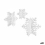 Set di Addobbi di Natale Fiocchi di neve Bianco polistirene (12 Unità)