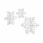 Set di Addobbi di Natale Fiocchi di neve Bianco polistirene (12 Unità)